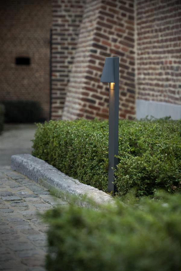 Lucide LIAM - Bollard light Outdoor - 1xGU10 - IP44 - Anthracite - ambiance 1